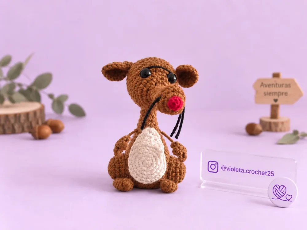 Cuache tejido a mano por Violeta Crochet