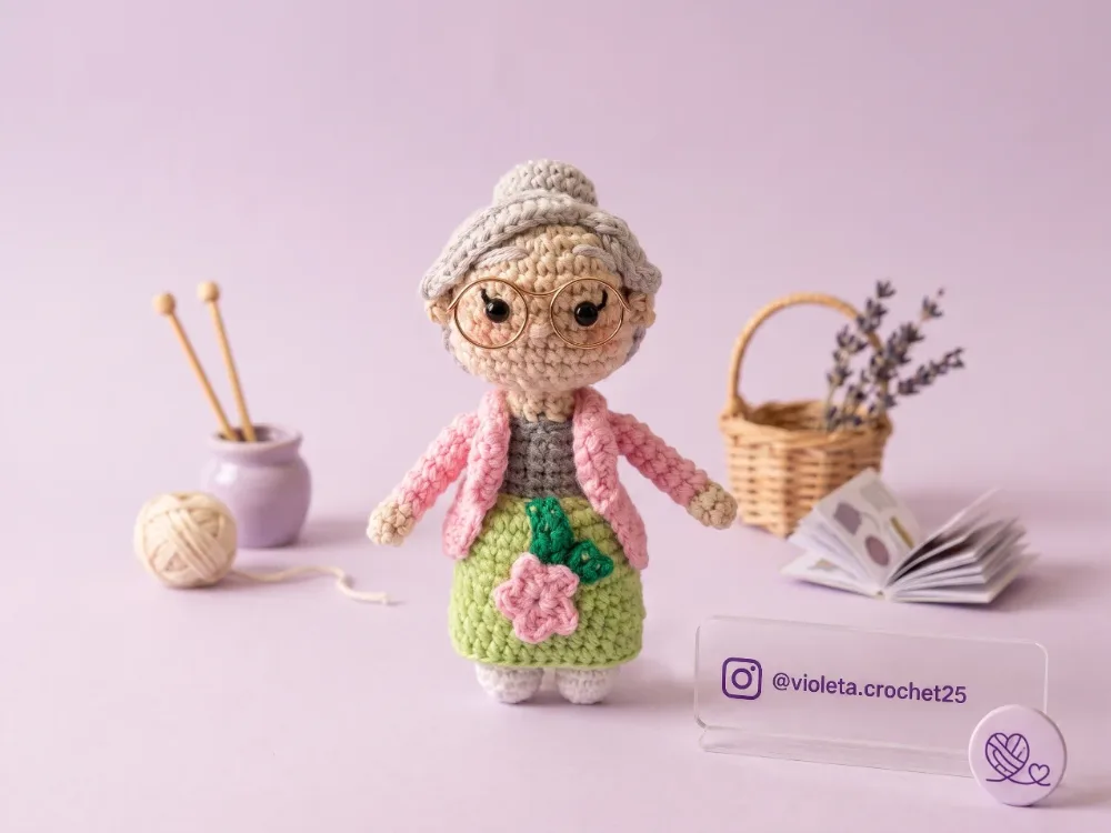Abuelita tejido a mano por Violeta Crochet