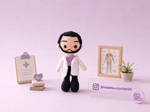 Amigurumis decorativos tejido a mano por Violeta Crochet