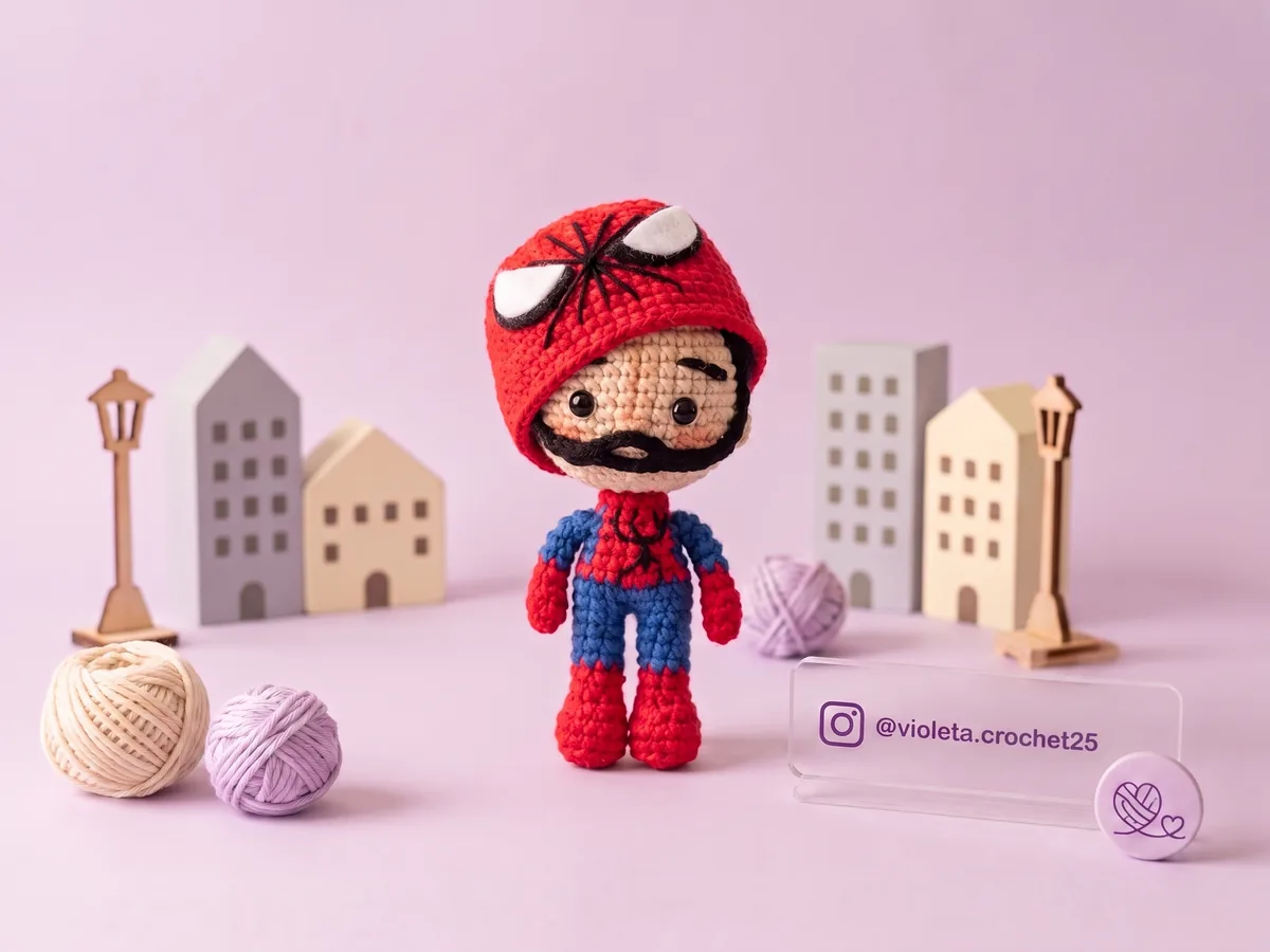 Spiderman Personalizado tejido a mano por Violeta Crochet