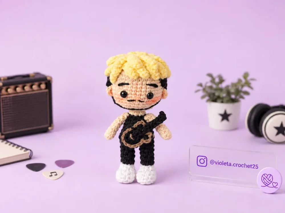 Gastón Sardelli - AIRBAG tejido a mano por Violeta Crochet