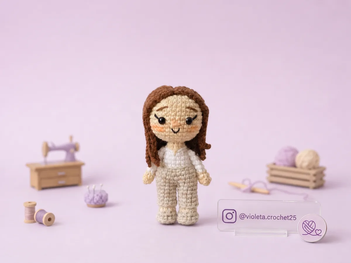 Muñeca Personalizada tejido a mano por Violeta Crochet