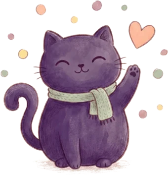 El gato de Violeta Crochet saludando, a la espera de la primera reseña
